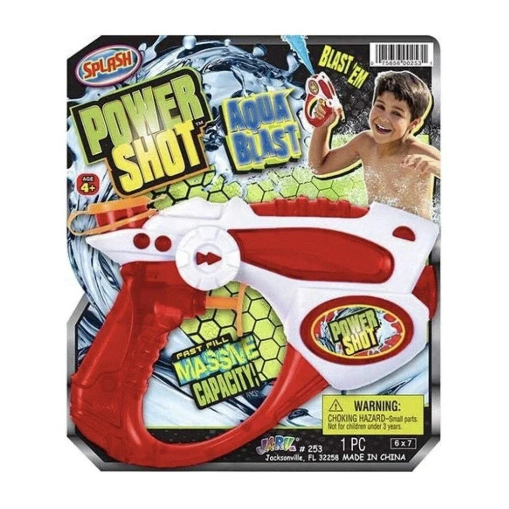 2x JA-RU Splash Power Shot Aqua Blast Water Squirt Toy Ages 4+